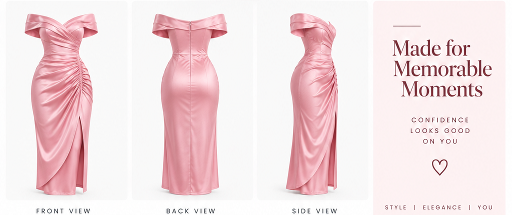 Blush Pink Off Shoulder Ruched Maxi Dress