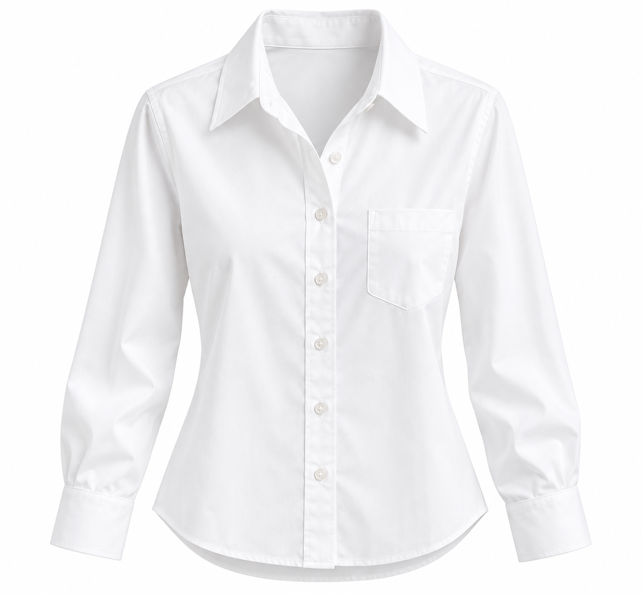 Women Classic White Formal Shirt
