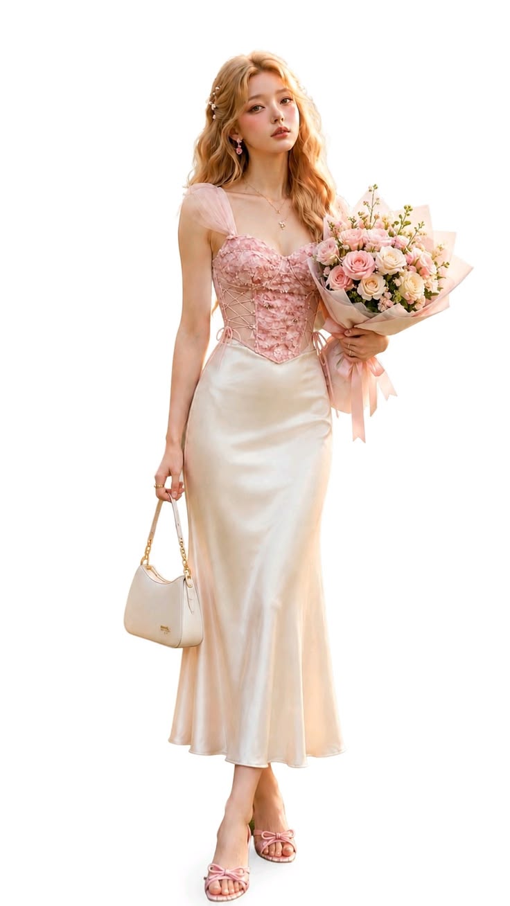 Pink Lace Corset Top