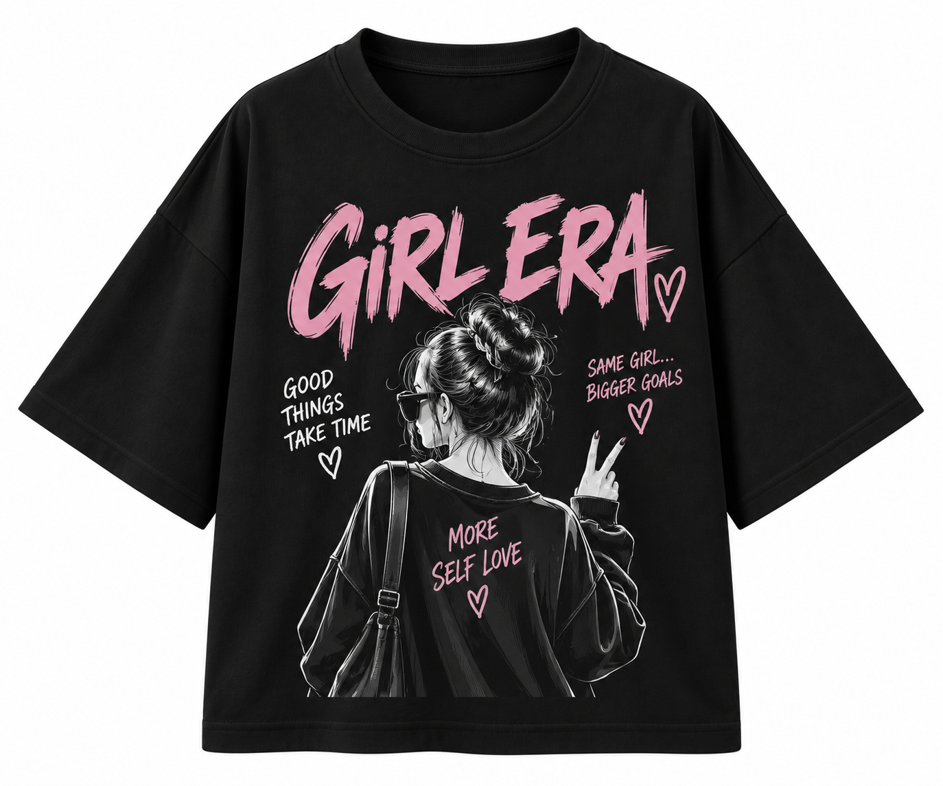 Black Girl Era Graphic Crop T-Shirt