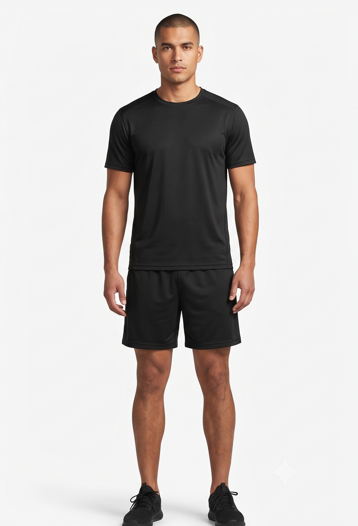 Men's Quick-Dry Athletic Shorts - Black