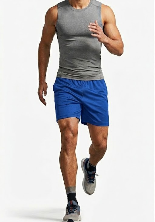 Men's Quick-Dry Athletic Shorts - Royal Blue