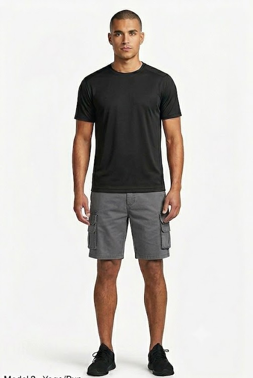 Men's Heavy-Duty Cargo Shorts - Charcoal Grey