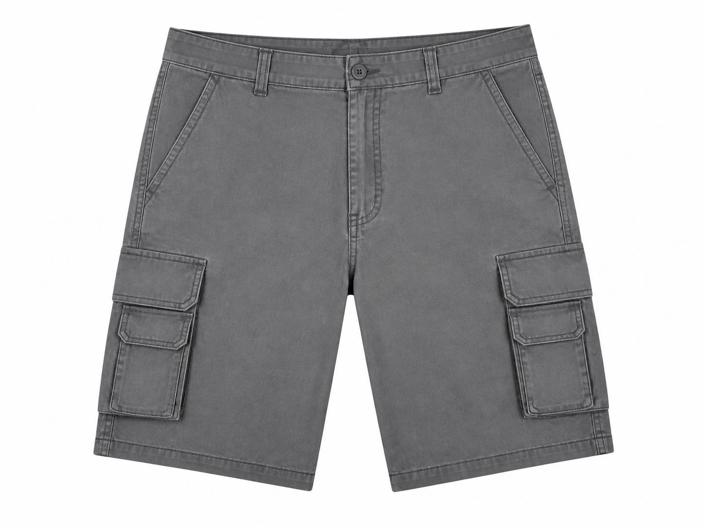 Men's Heavy-Duty Cargo Shorts - Charcoal Grey