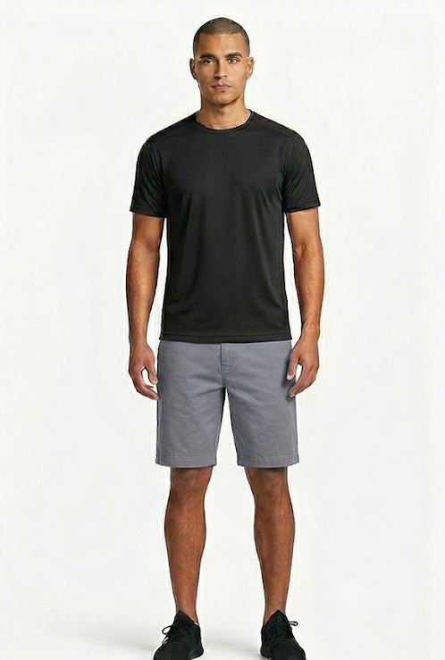 Men's Classic Cotton Chino Shorts - Heather Grey
