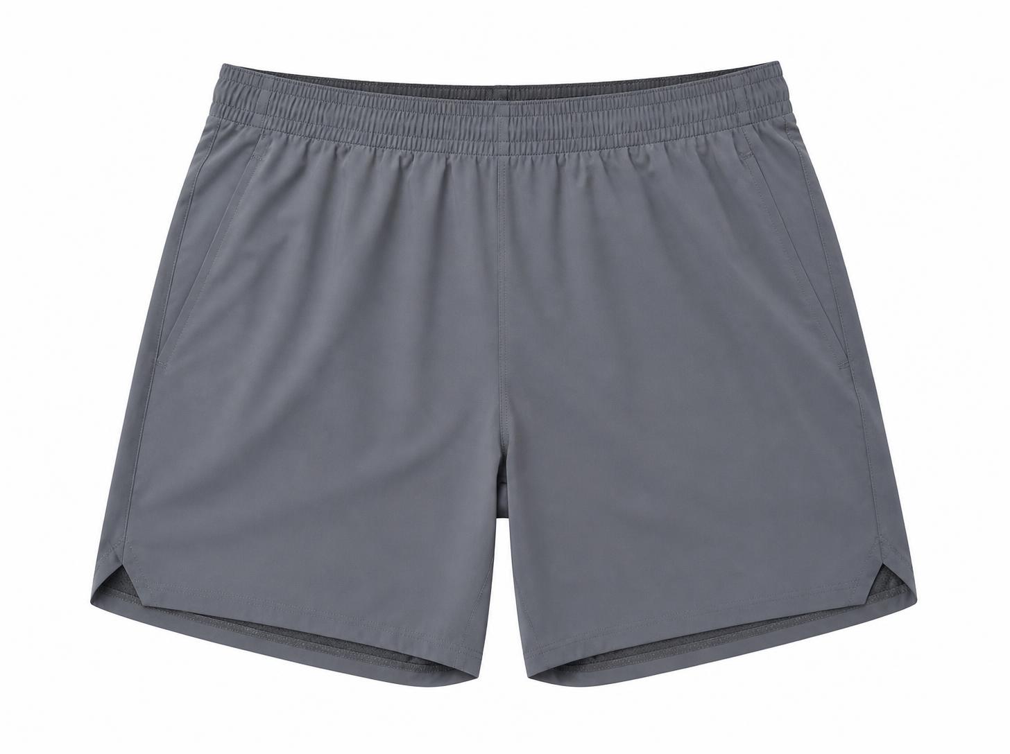Men's Pro Split-Hem Running Shorts - Steel Grey