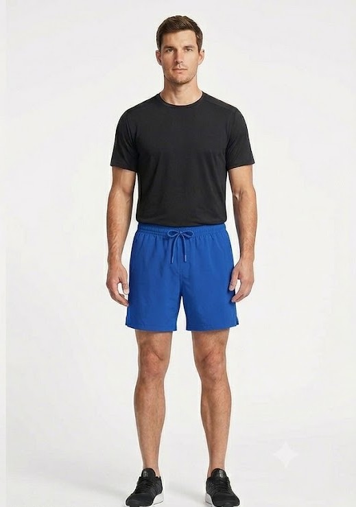 Men's Drawstring Swim & Lounge Shorts - Deep Blue