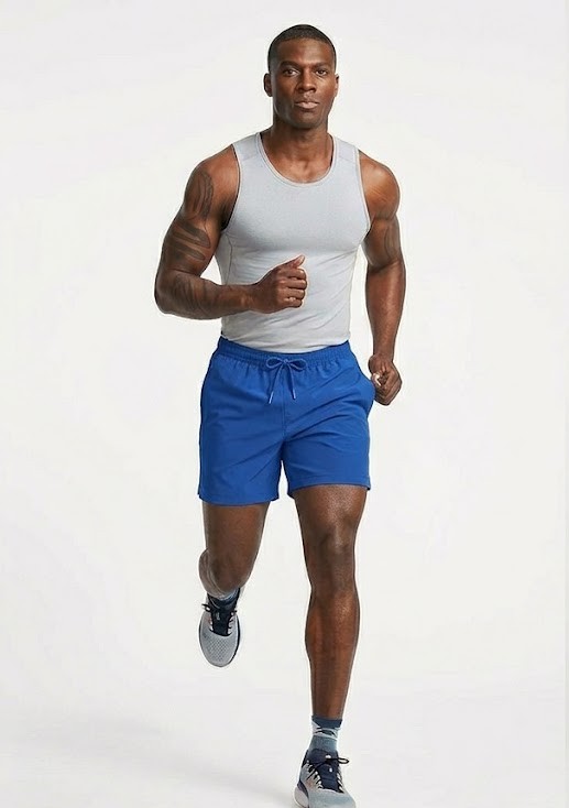 Men's Drawstring Swim & Lounge Shorts - Deep Blue