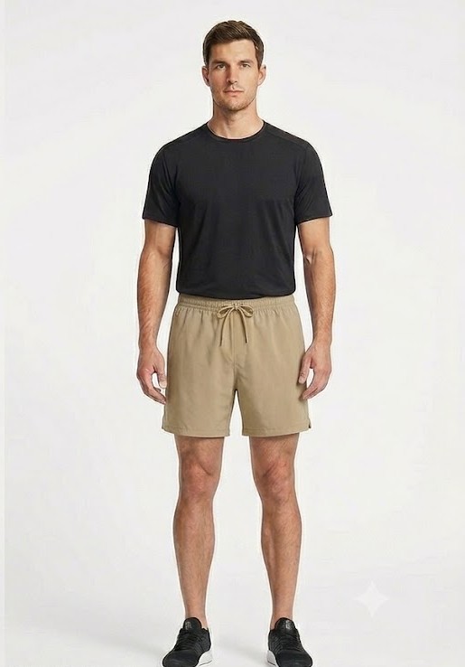 Men's Drawstring Swim & Lounge Shorts - Warm Khaki