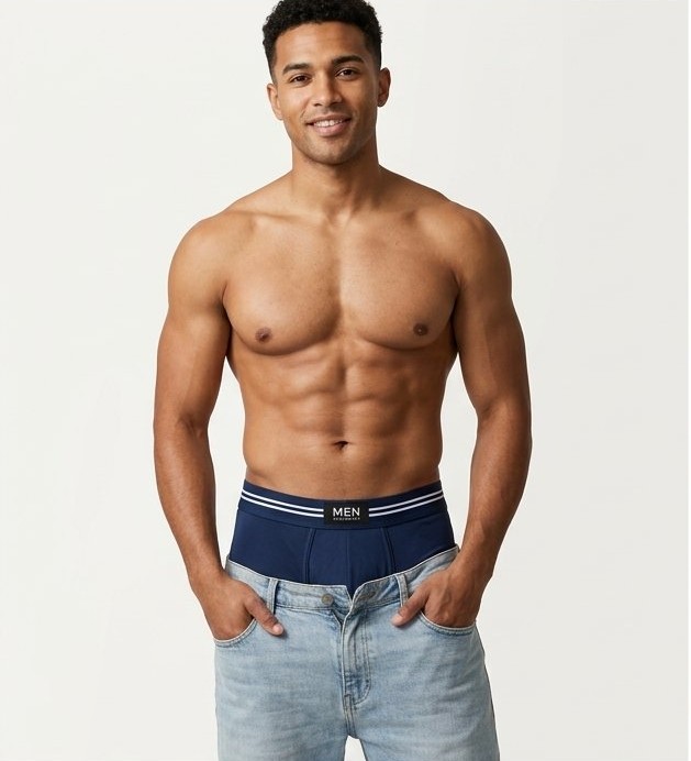 Men's Anti-Chafing Stretch Boxer Briefs - Deep Navy