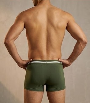 Men's Anti-Chafing Stretch Boxer Briefs - Olive Green
