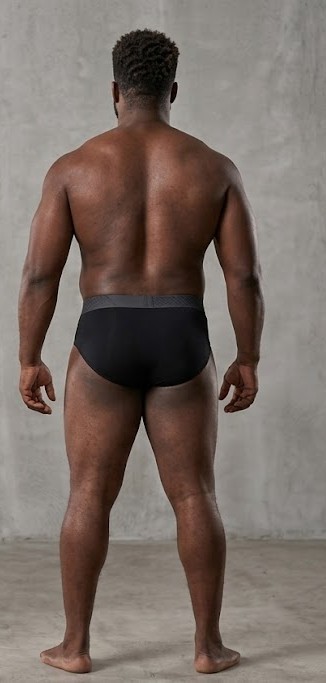 Men's Anti-Chafing Stretch Boxer Briefs - Jet Black