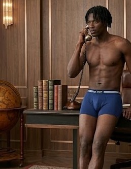 Men's Anti-Chafing Stretch Boxer Briefs - Cobalt Blue