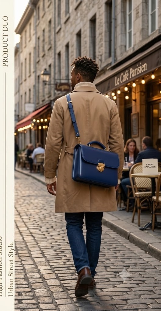 Women Navy Blue Structured Handbag