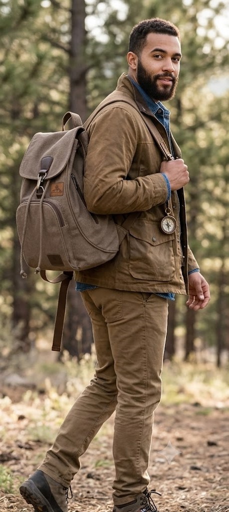 Women Brown Multi Pocket Casual Backpack