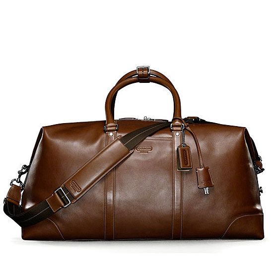 Women Brown Leather Travel Duffel Bag