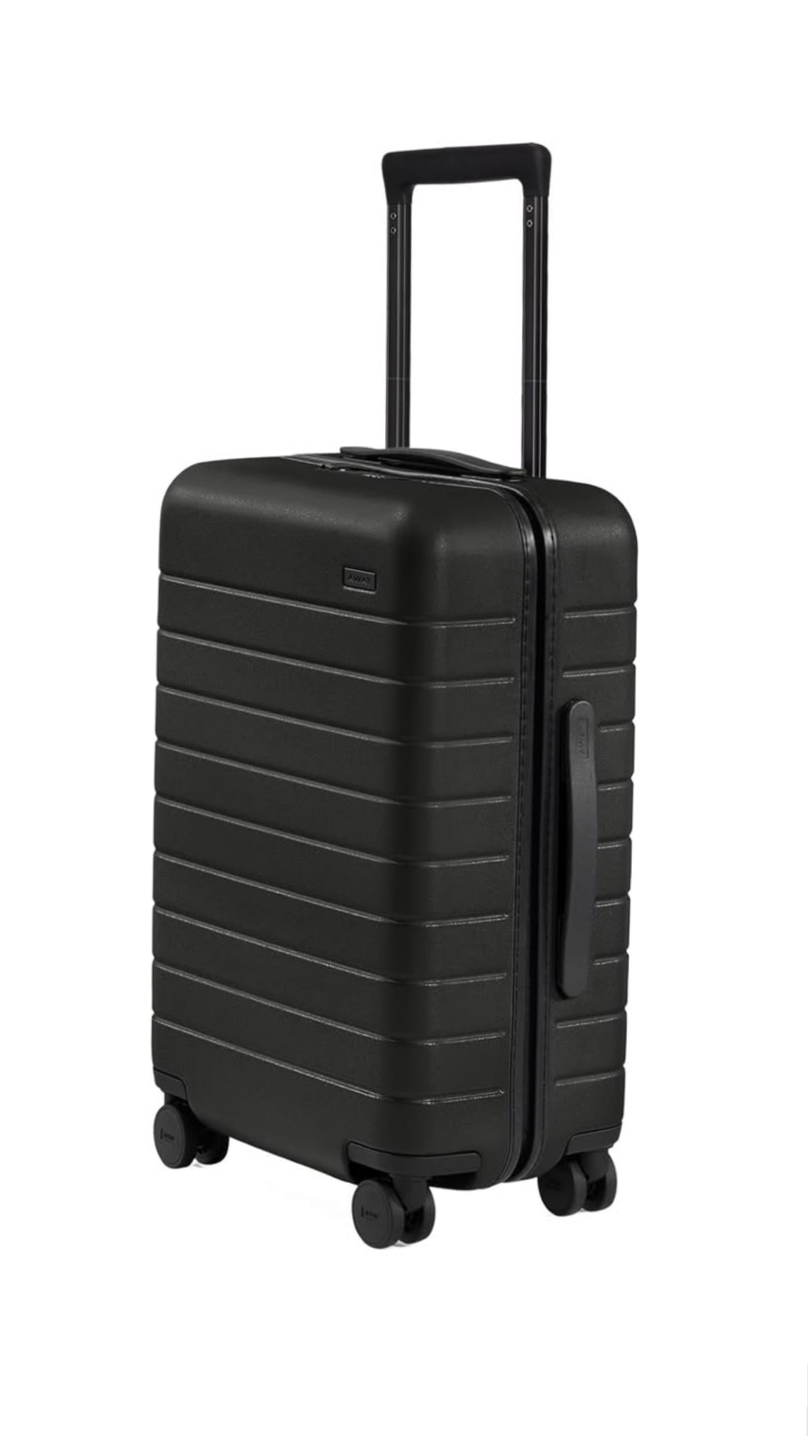 Women Black Hard Shell Cabin Trolley Bag