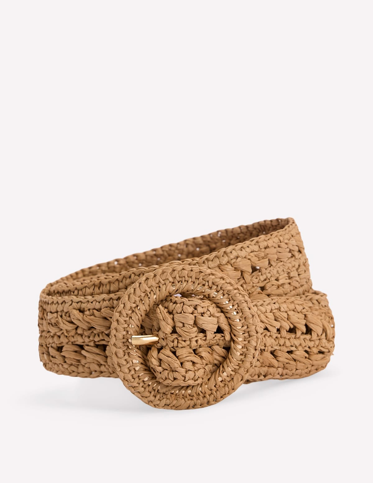 Woven Raffia Statement Belt