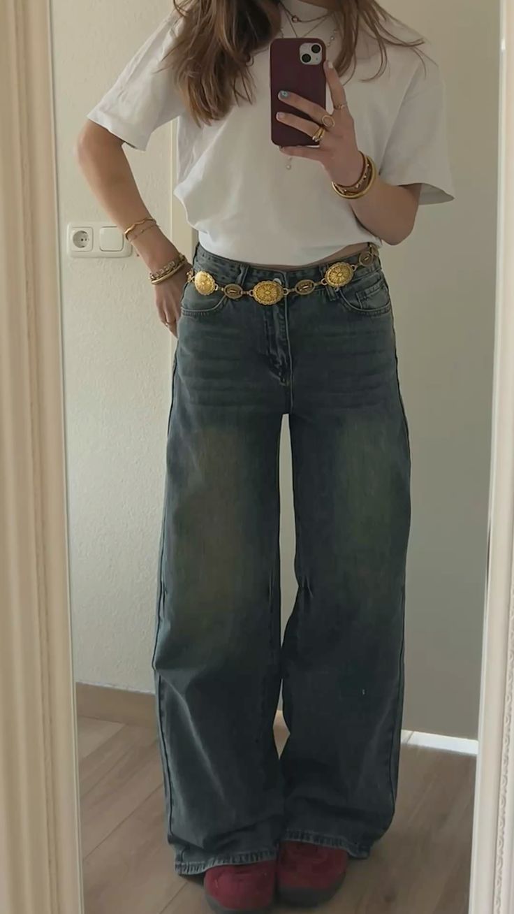 Gold Medallion Chain Belt