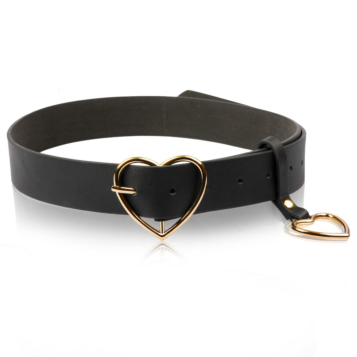 Black Heart Buckle Belt