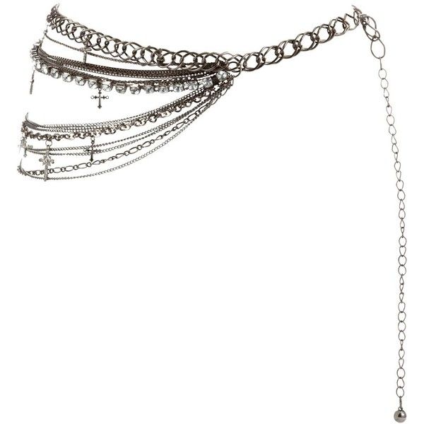 Silver Fringe Chain Waist Belt