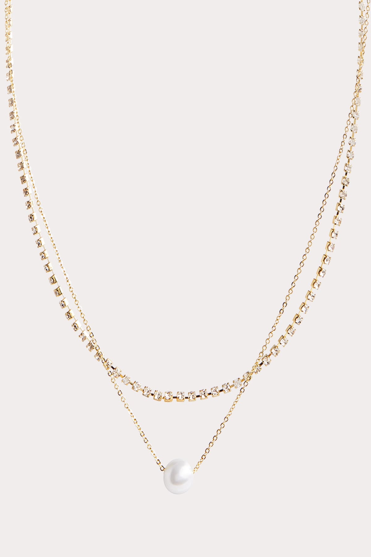 Pearl Pendant Layered Necklace