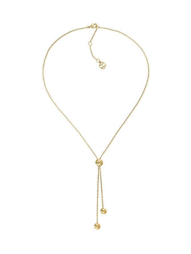 Gold Heart Drop Necklace