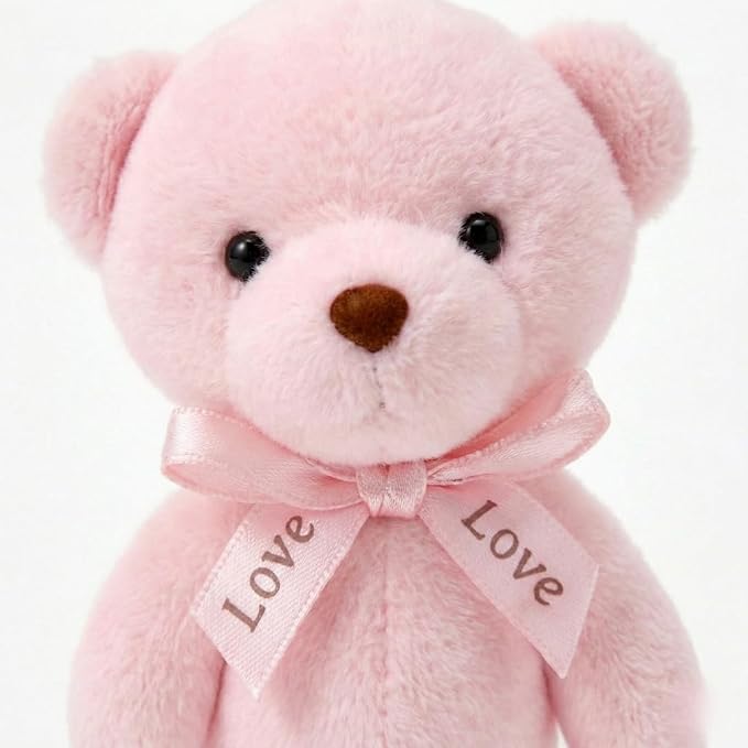 Pink Teddy Bear Keychain