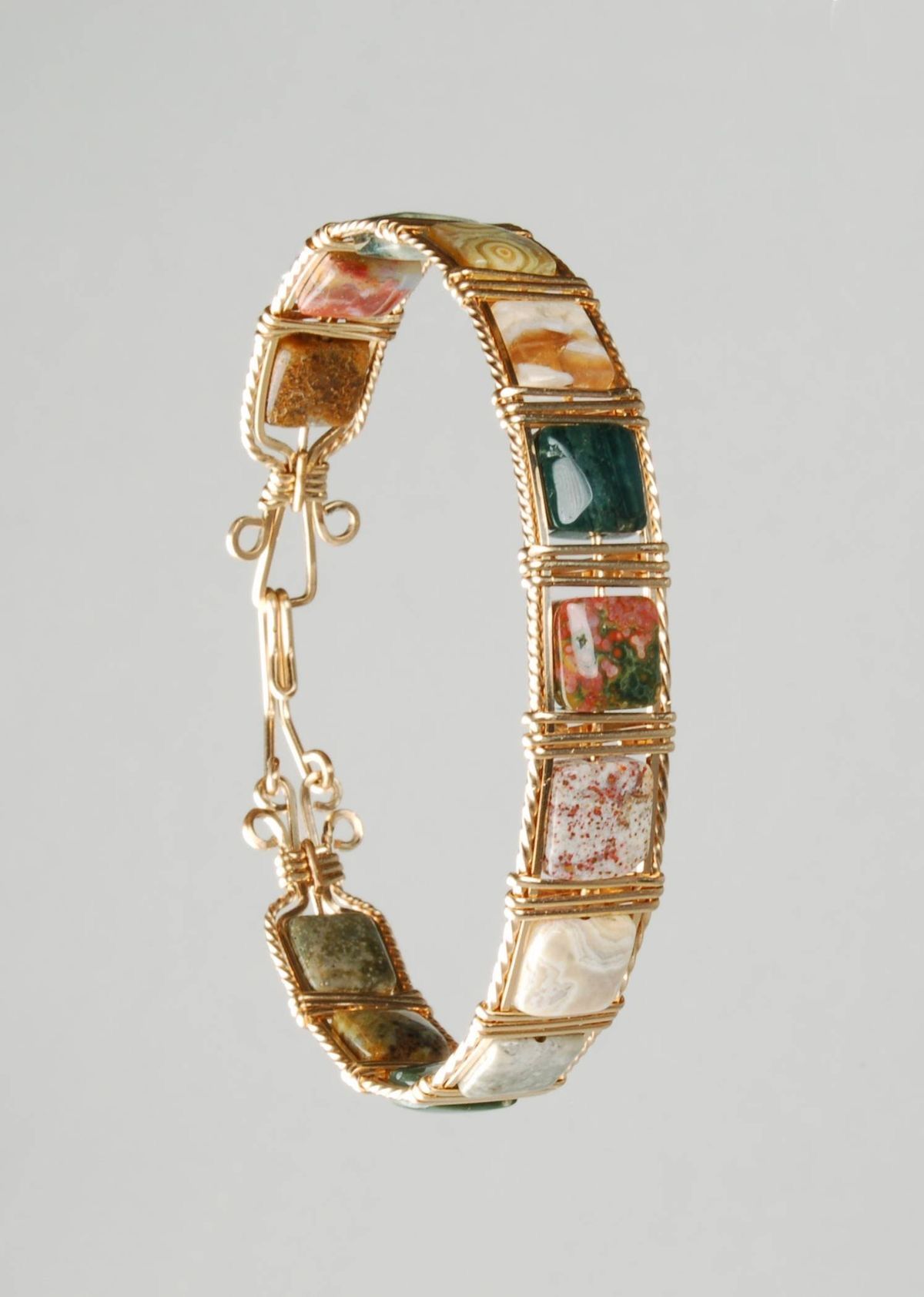 Natural Stone Mosaic Bracelet