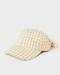 Gingham Bow-Tie Baseball Cap