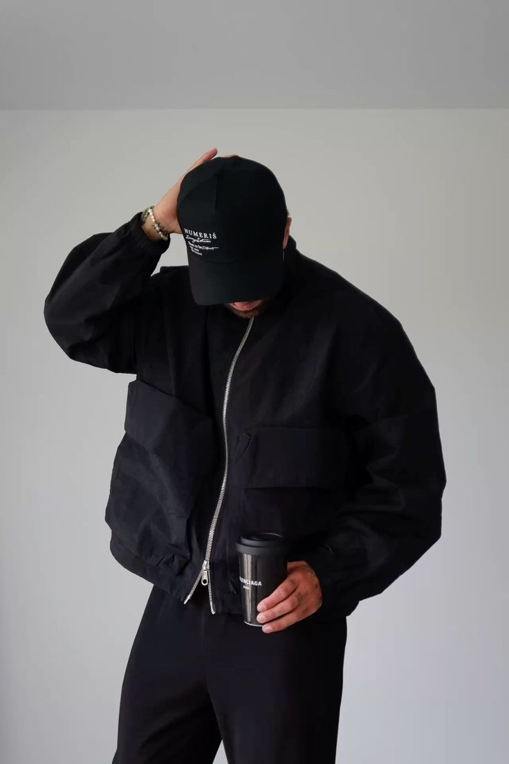 Classic Black Embroidered Baseball Cap