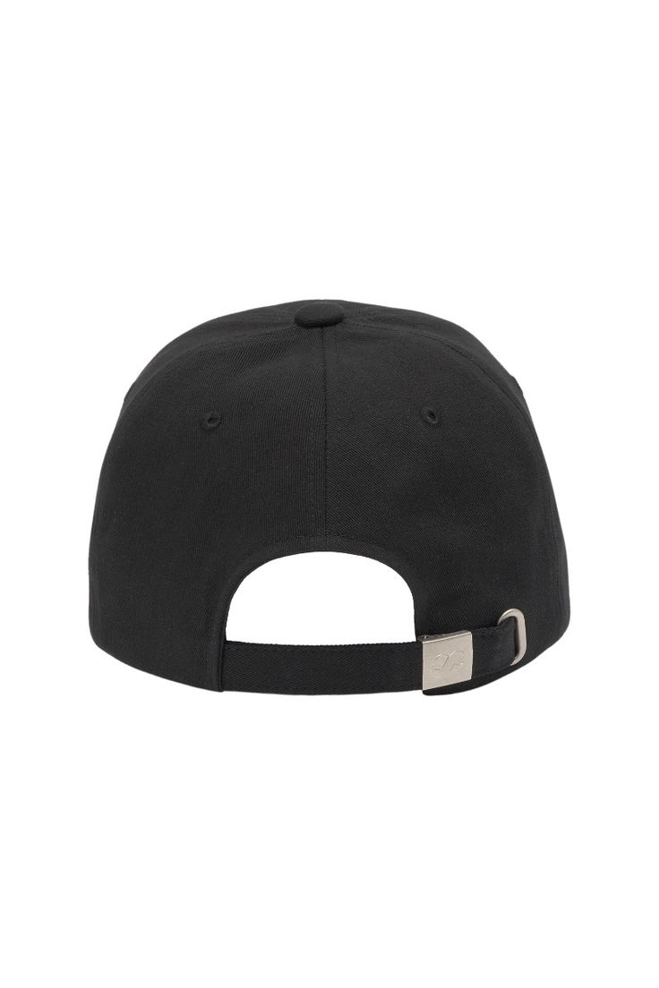 Black Floral Embellished Cap