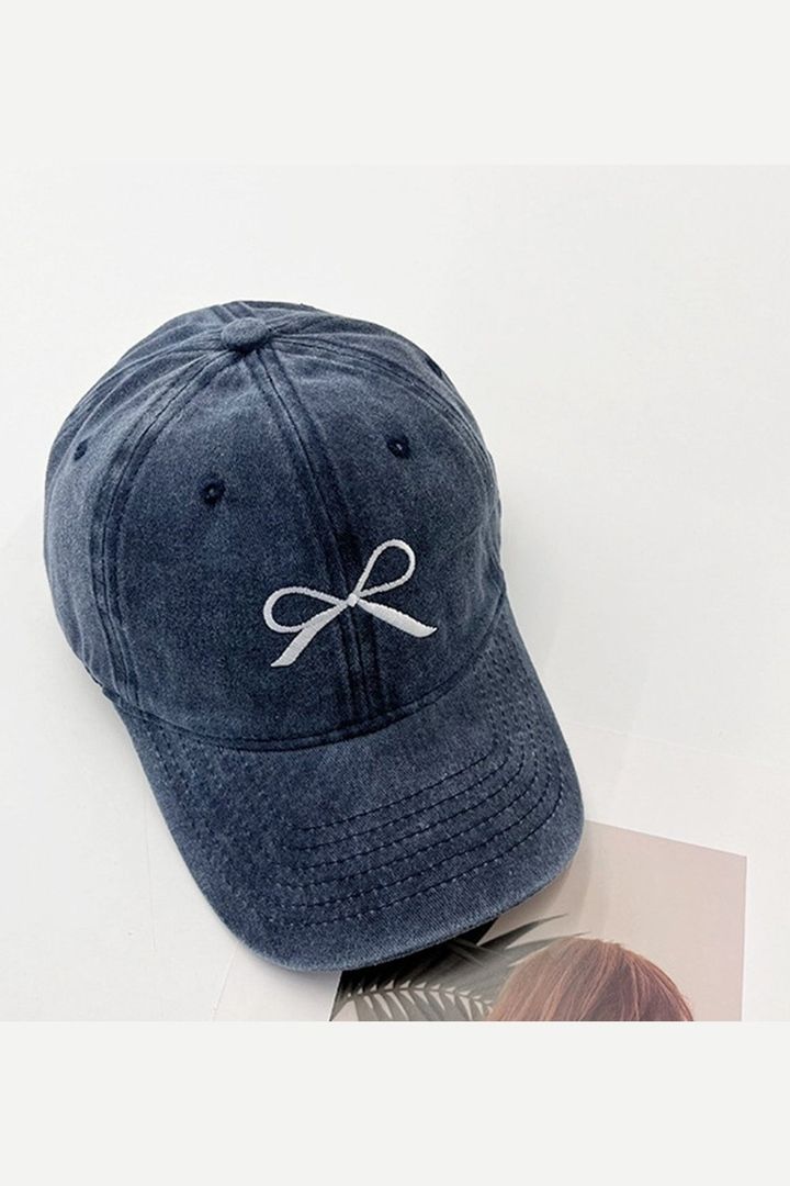 Denim Lace Trim Fashion Cap