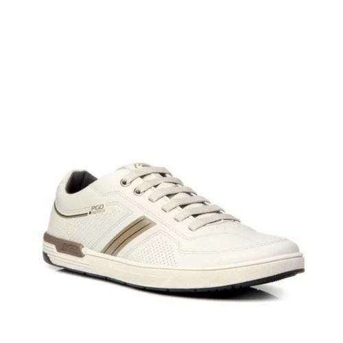White Brown Casual Sneakers