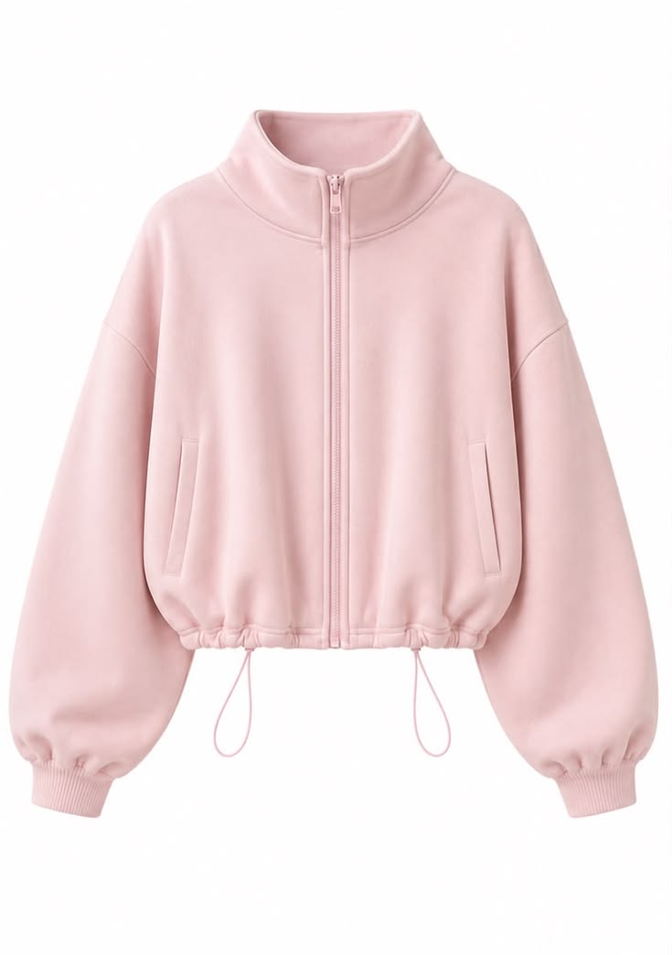 Pink Oversized Crew Neck Sweatshirt