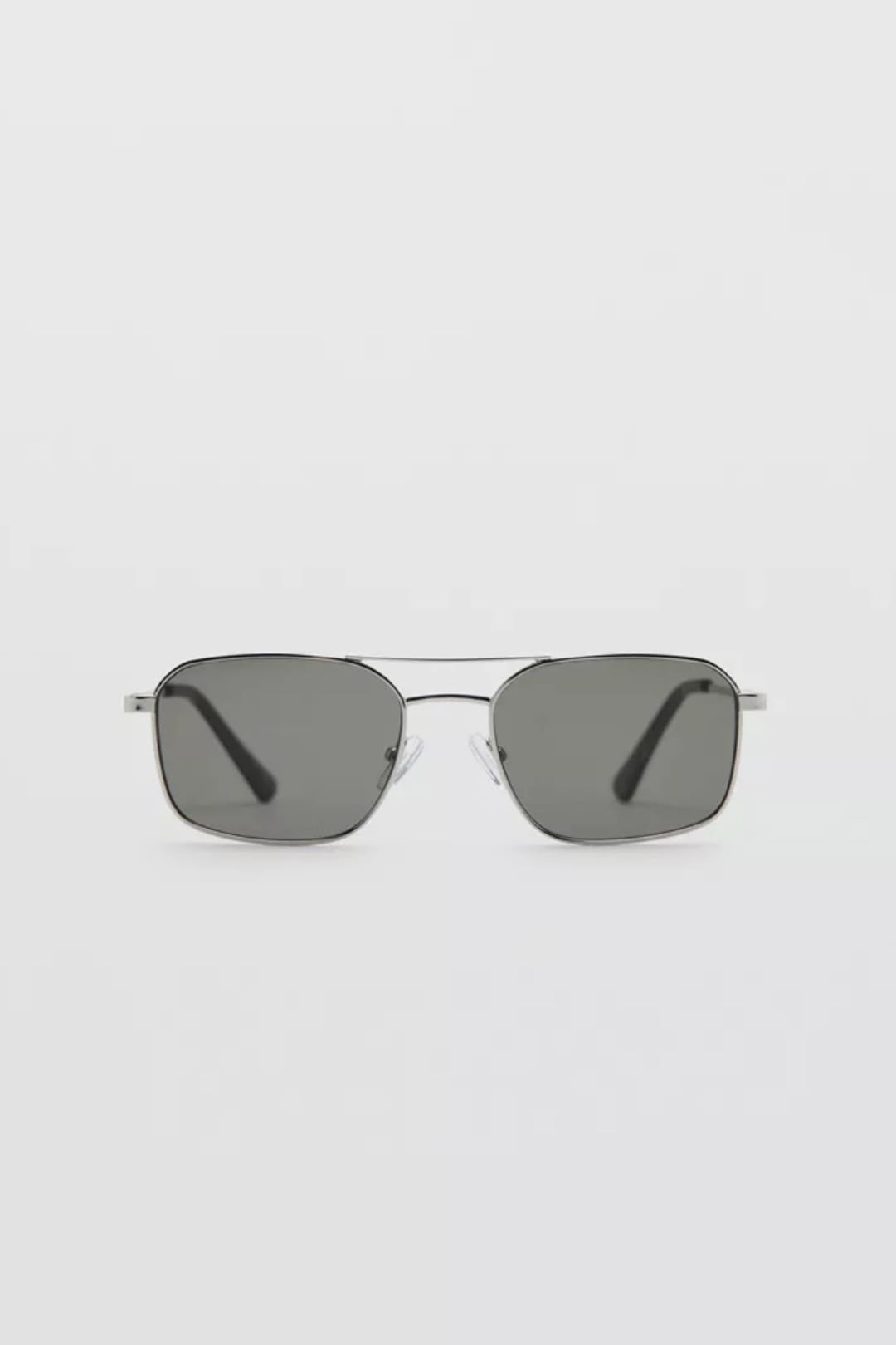 Gunmetal Hexagonal Aviator Sunglasses