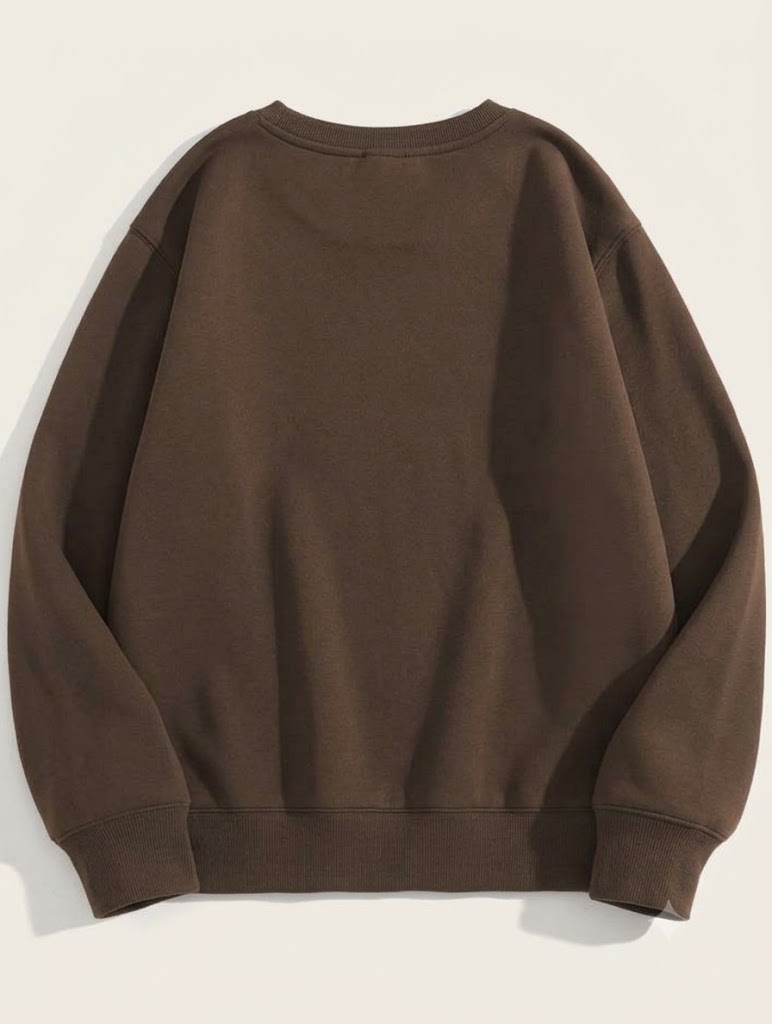 Brown Narrator Graphic Sweatshirt