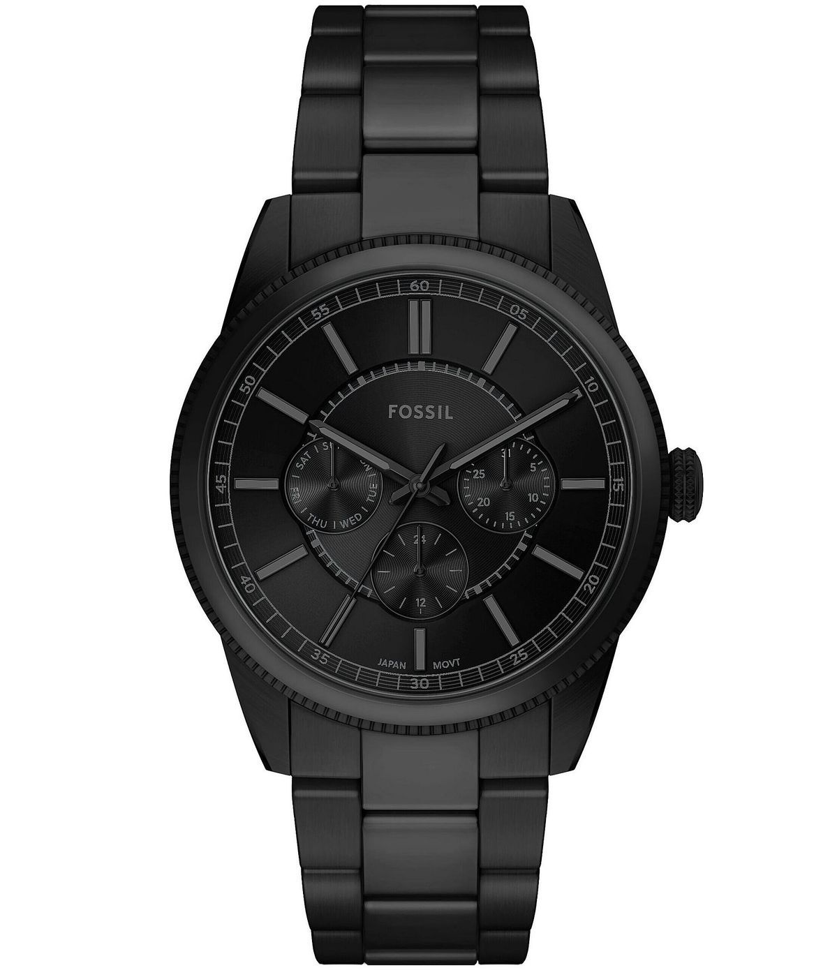 Matte Stealth All-Black Chrono Style Watch