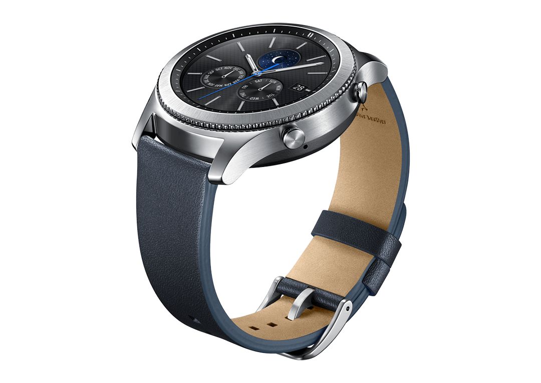 Chrono Blue Dial Rugged Smartwatch With Silicone Strap