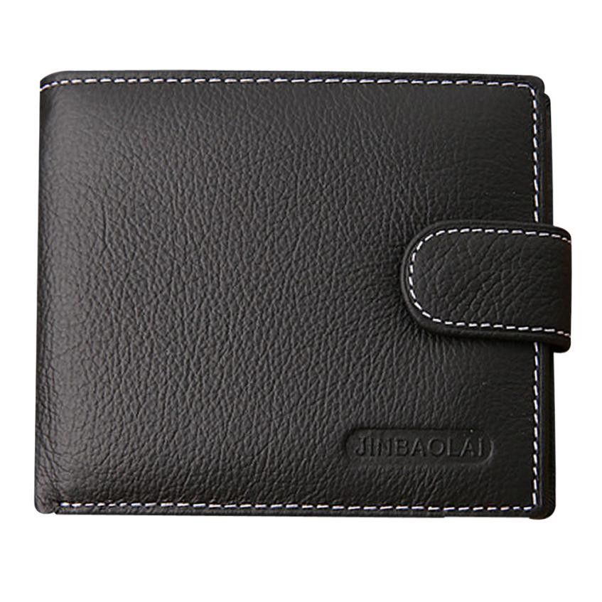 Dual-Tone Black & Tan Leather Bifold Wallet