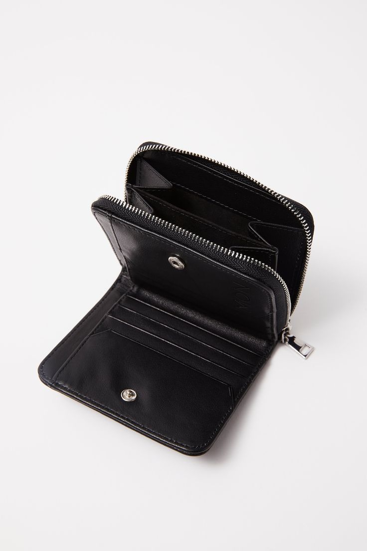 Glossy Oxblood Red Patent Cardholder Zipper Wallet