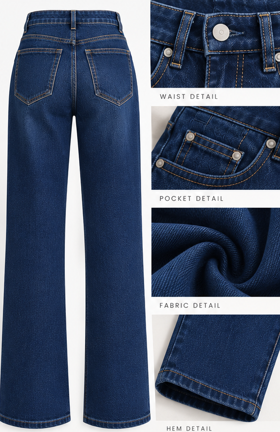 Women Dark Indigo Flared Jeans