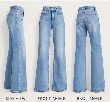 Women Washed Blue Flare Jeans