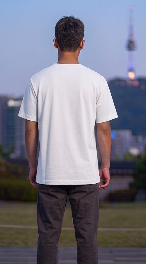 Men's 'Good Vibes Only' Mountain Graphic T-Shirt - White