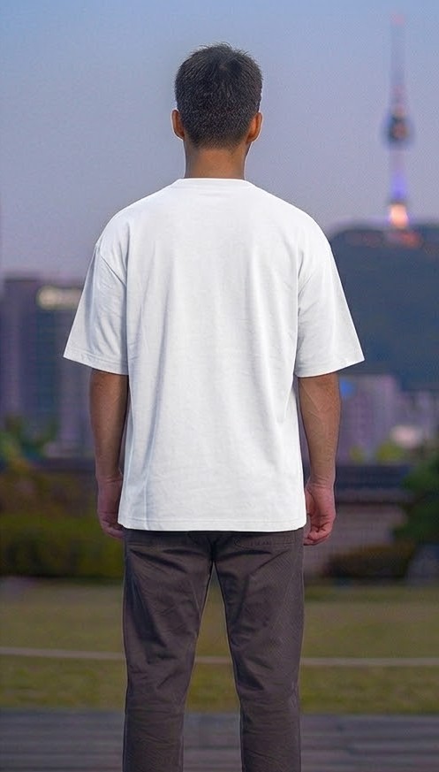 Men's Heavyweight Oversized Cotton T-Shirt - Crisp White