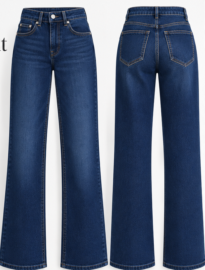 Women Deep Navy Flared Jeans
