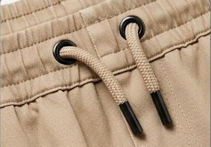 Men's Elastic-Cuff Cargo Jogger Trackpants - Desert Khaki