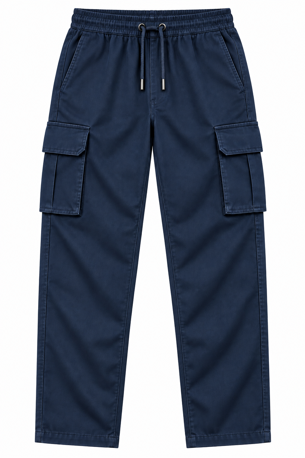 Men's Relaxed Straight-Fit Cargo Trackpants - Midnight Navy