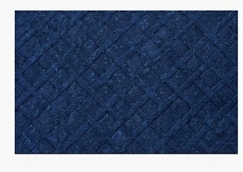 Men's Textured Slub Asymmetric Kurta - Cobalt Blue