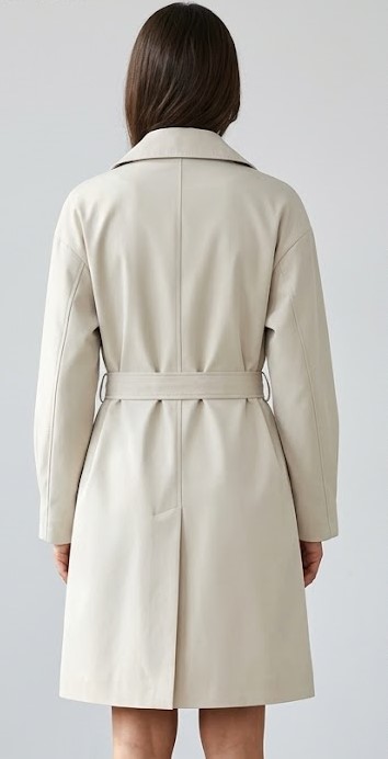 Women Classic Double Breasted Trench Coat